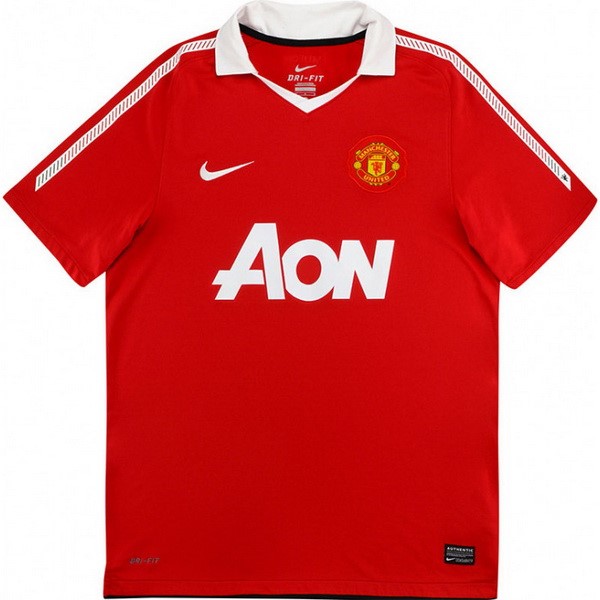 Tailandia Camiseta Manchester United 1ª Kit Retro 2010 2011 Rojo